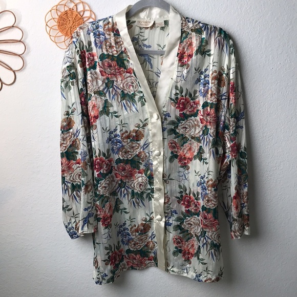 Vintage Gold Label Victoria Secret Pajama Top - Picture 1 of 5